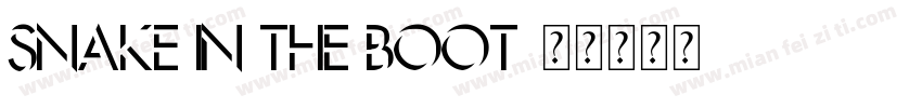 Snake in the Boot字体转换